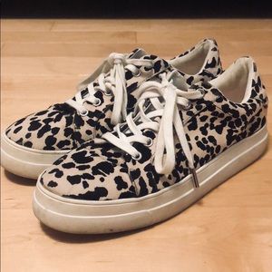 Topshop Leopard Print Sneakers